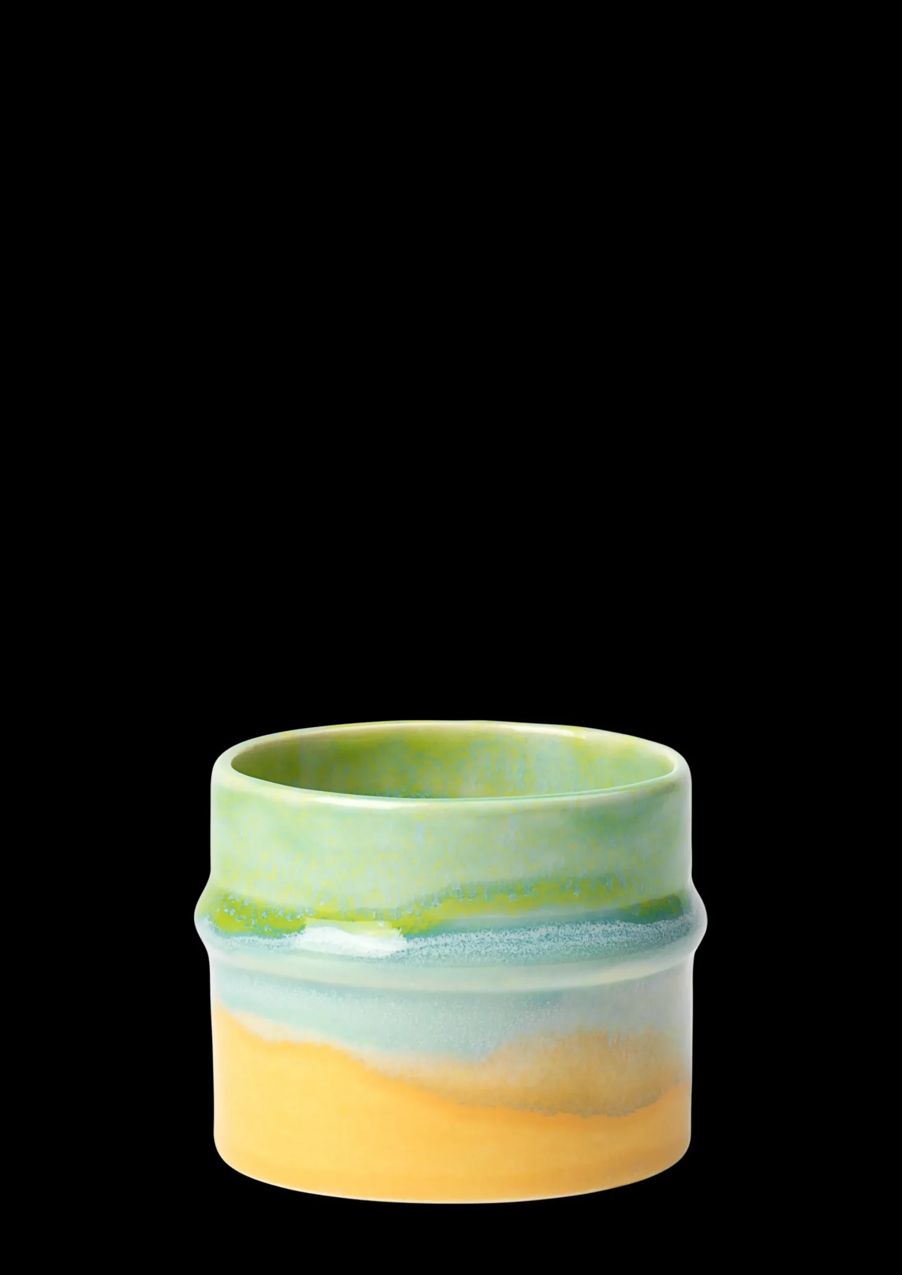 Kähler Poppery Krus 27 cl apple green/mint/yellow