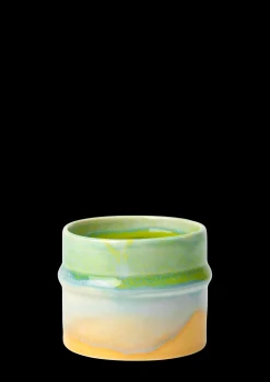 Kähler Poppery Krus 27 cl apple green/mint/yellow