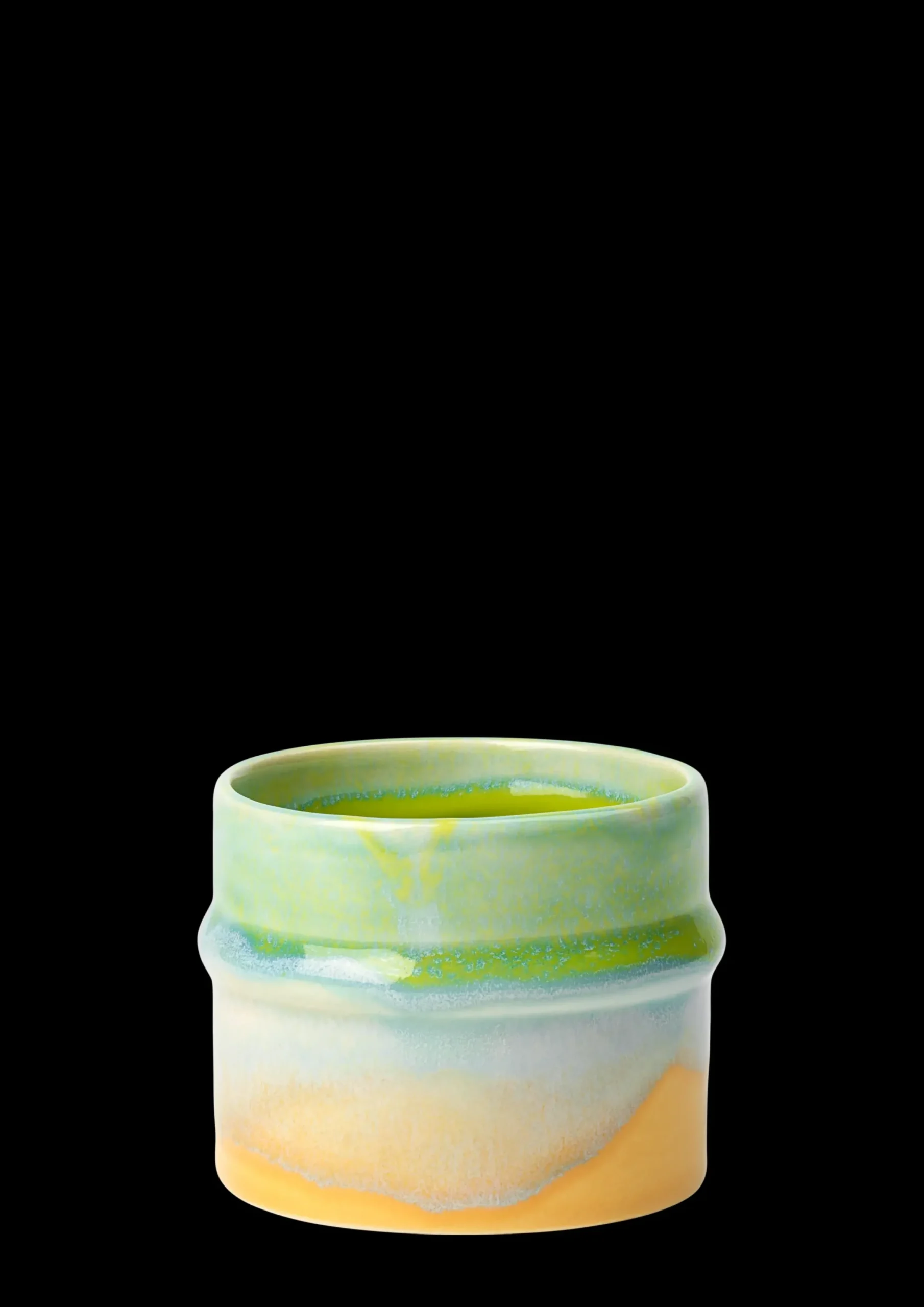 Kähler Poppery Krus 27 cl apple green/mint/yellow