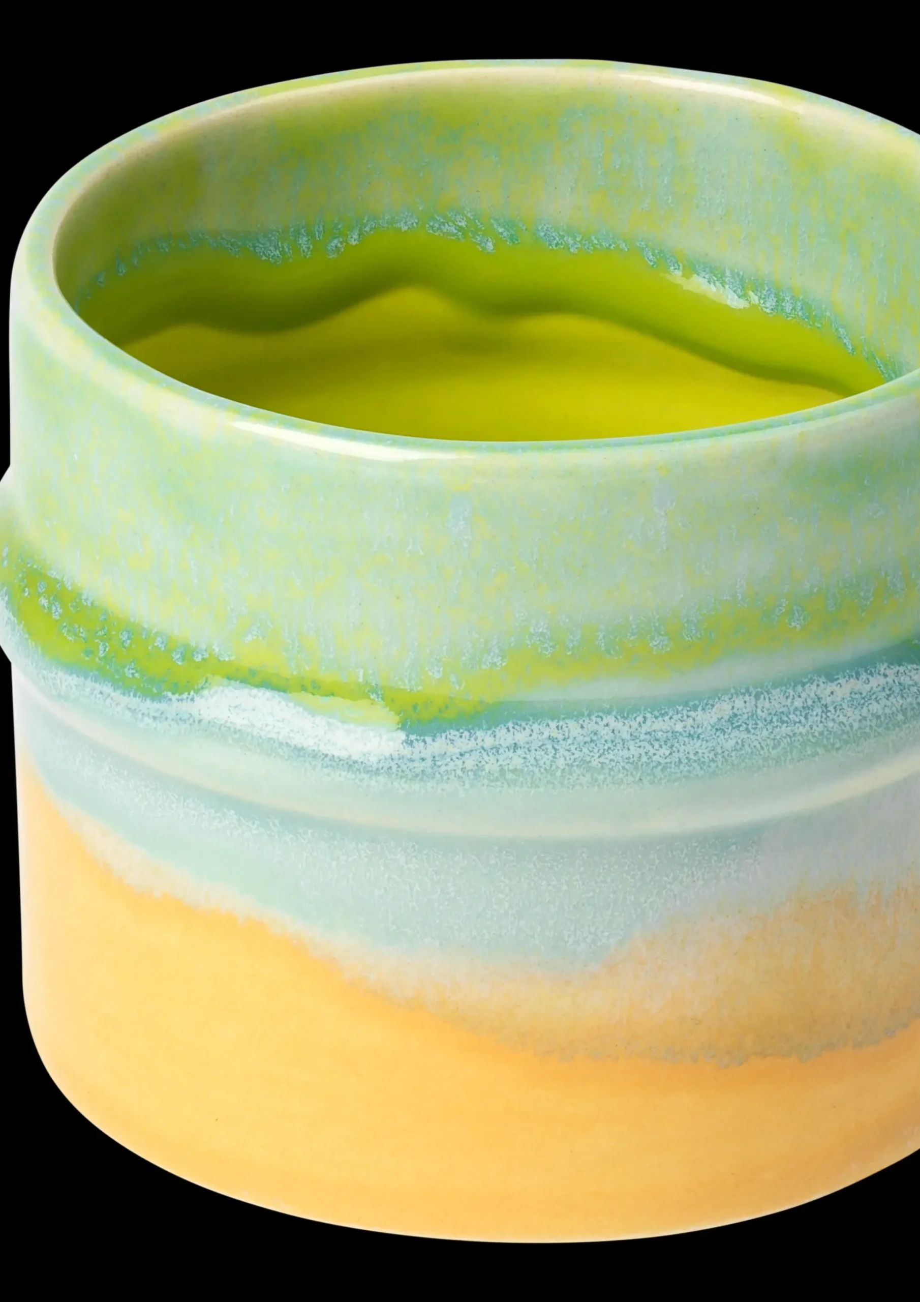 Kähler Poppery Krus 27 cl apple green/mint/yellow