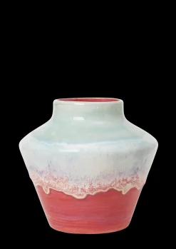 Kähler Poppery Vase H20.5 cm mint/pink | Køb hos os