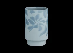 Kähler Vase H12.5 cm i blå fra serien Kabell | Køb her