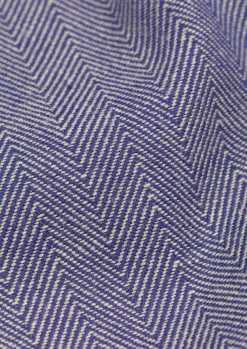 Lyngby Porcelæn Herringbone Dug 150x320 cm blå | Køb her