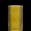 Lyngby Porcelæn Lyngby Vase H20.5 olivengrøn mundblæst glas