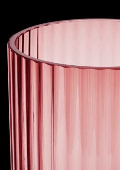 Lyngby Porcelæn Lyngby Vase burgundy mundblæst glas