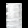 Lyngby Porcelæn Lyngby Vase H25 cm swirl hvid mundblæst glas