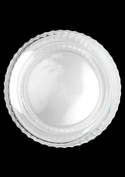 Lyngby Porcelæn Lyngby Vase H25 cm swirl hvid mundblæst glas