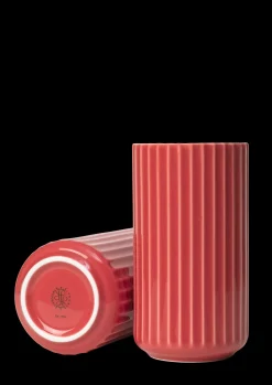 Lyngby Porcelæn Lyngby Vase H15.5 cm rød porcelæn | Køb nu