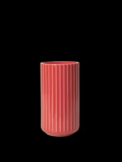 Lyngby Porcelæn Lyngby Vase H15.5 cm rød porcelæn | Køb nu