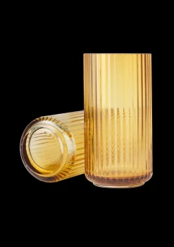 Lyngby Porcelæn Lyngby Vase H20.5 amber mundblæst glas