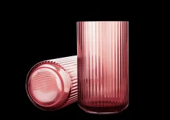 Lyngby Porcelæn Lyngby Vase burgundy mundblæst glas