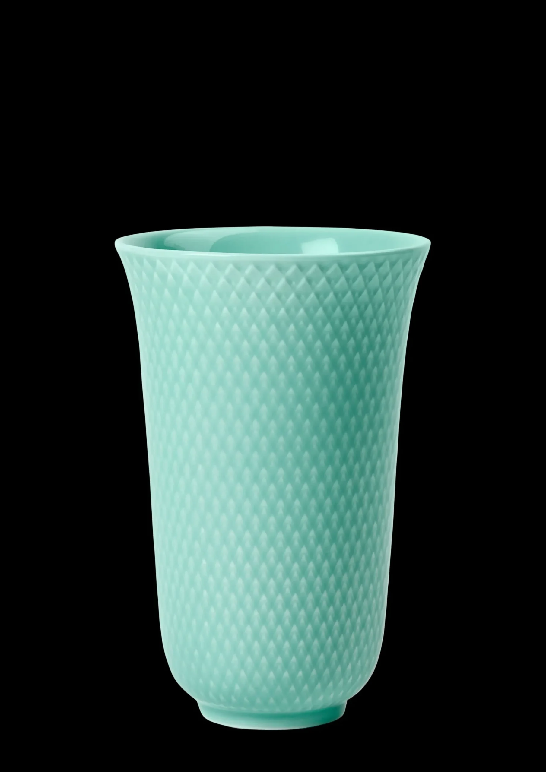 Lyngby Porcelæn Rhombe Color Vase aqua porcelæn | Køb her