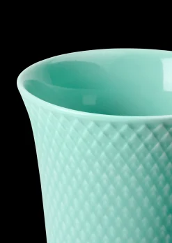 Lyngby Porcelæn Rhombe Color Vase aqua porcelæn | Køb her