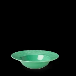 Lyngby Porcelæn Rhombe Color Dyb tallerken Ø24.5 cm grøn