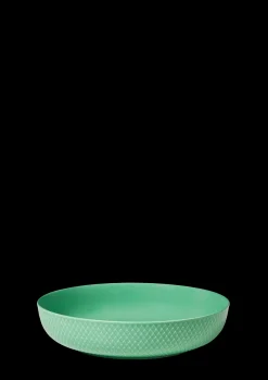 Lyngby Porcelæn Rhombe Color Serveringsskål Ø28 cm grøn