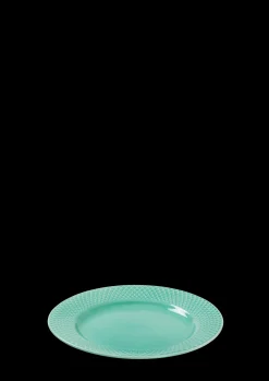 Lyngby Porcelæn Rhombe Color Frokosttallerken Ø21 cm aqua