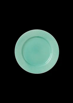 Lyngby Porcelæn Rhombe Color Frokosttallerken Ø21 cm aqua
