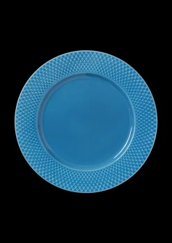 Lyngby Porcelæn Rhombe Color Middagstallerken Ø27 cm blå