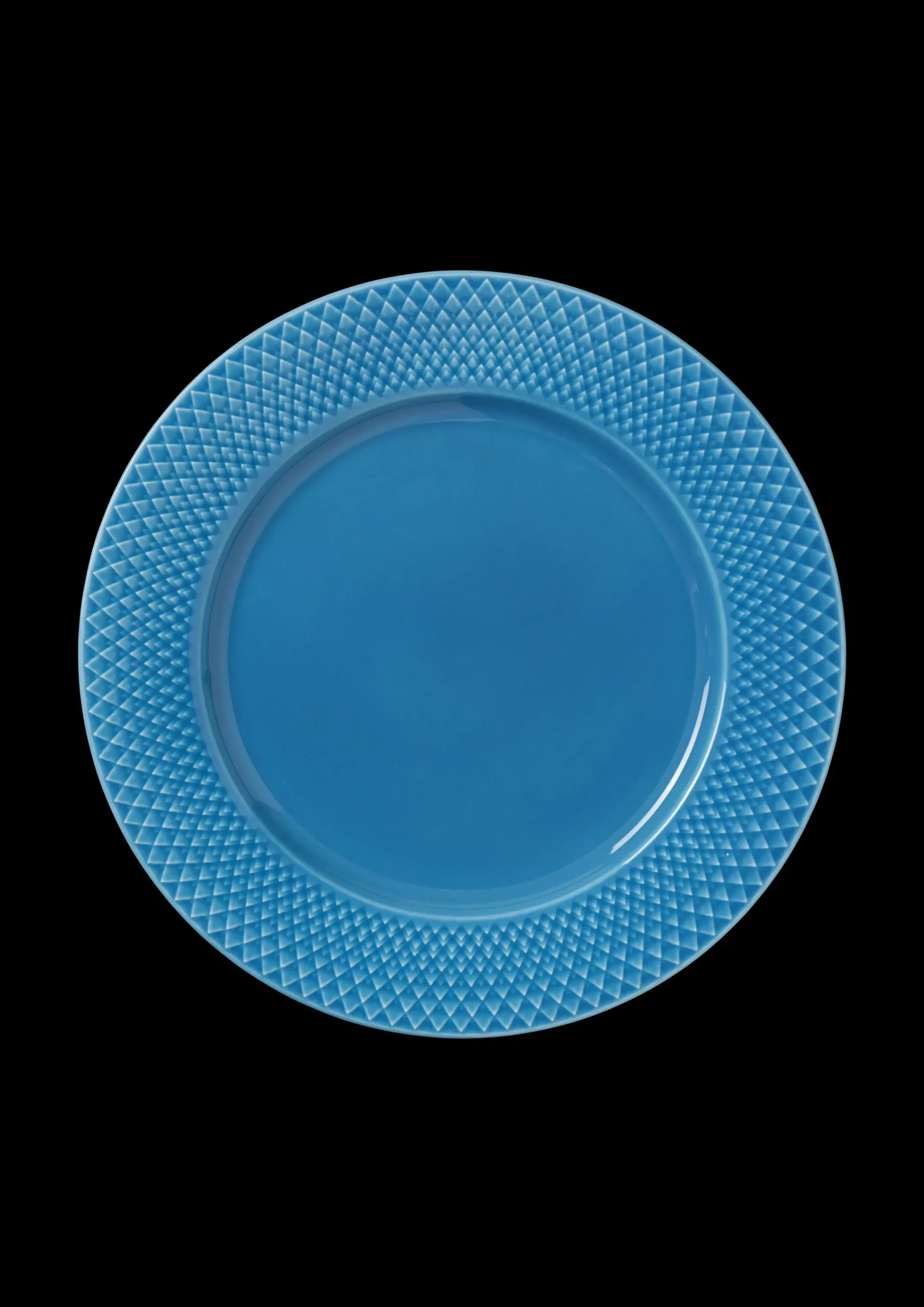 Lyngby Porcelæn Rhombe Color Middagstallerken Ø27 cm blå