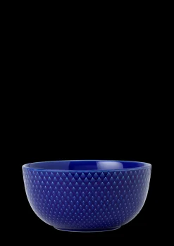 Lyngby Porcelæn Rhombe Color Skål Ø13 cm mørk blå | Køb her