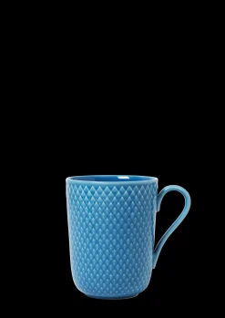 Lyngby Porcelæn Rhombe Color Krus med hank 33 cl blå