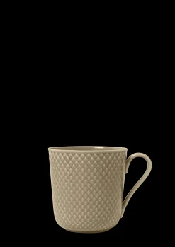 Lyngby Porcelæn Rhombe Earth Krus med hank 39 cl clay