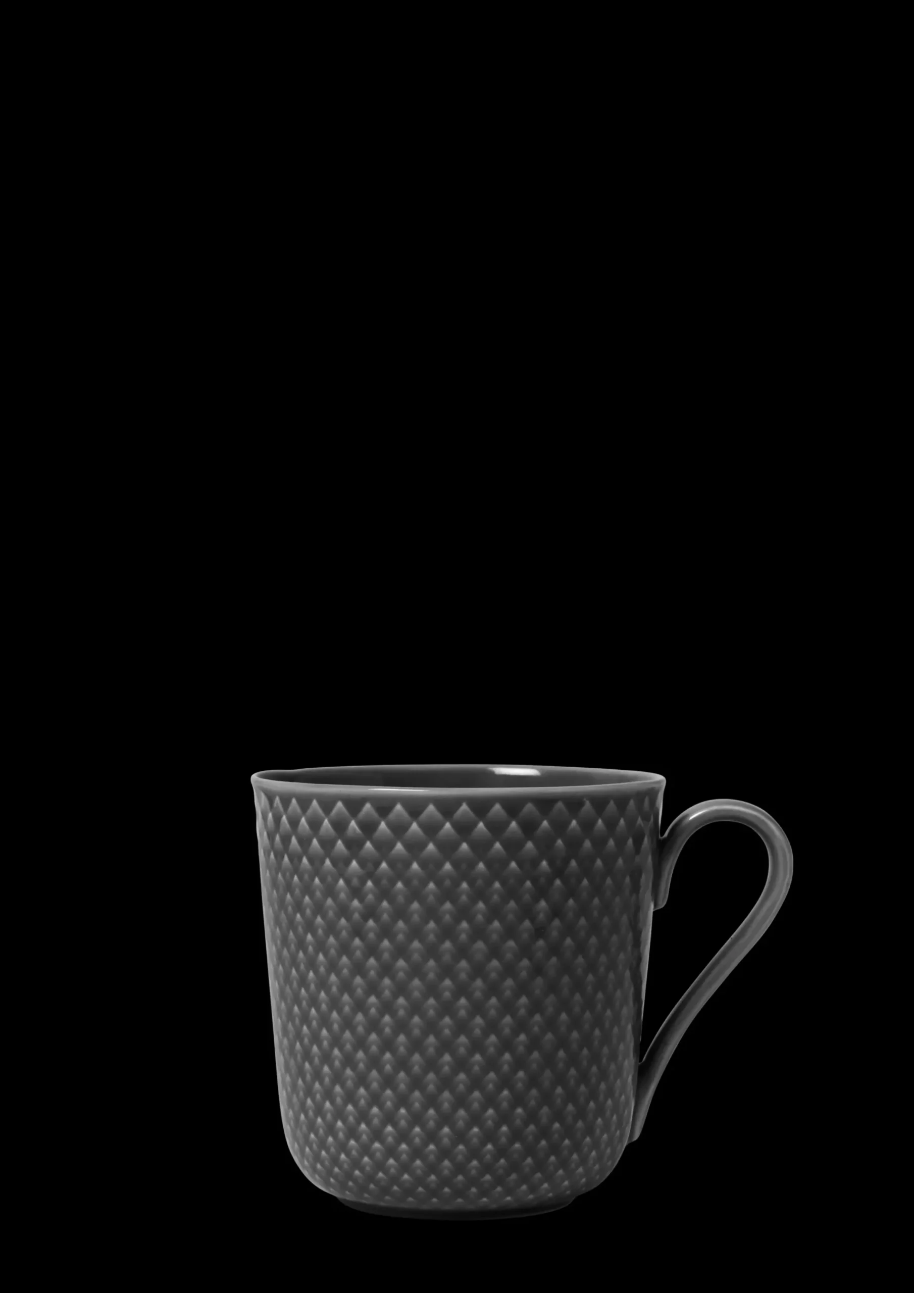 Lyngby Porcelæn Rhombe Earth Krus med hank 39 cl slate