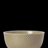 Lyngby Porcelæn Rhombe Earth Serveringsskål Ø17.5 cm clay