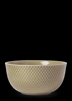 Lyngby Porcelæn Rhombe Earth Serveringsskål Ø17.5 cm clay