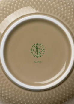 Lyngby Porcelæn Rhombe Earth Serveringsskål Ø17.5 cm clay