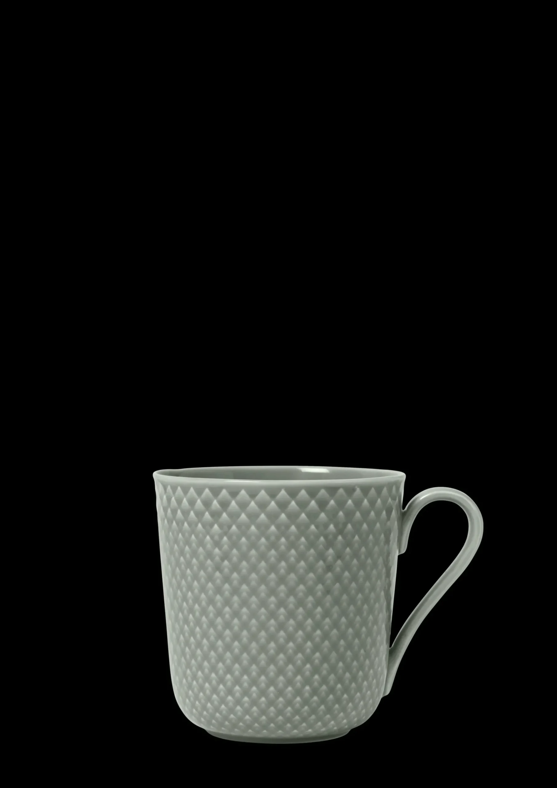 Lyngby Porcelæn Rhombe Earth Krus med hank 39 cl moss