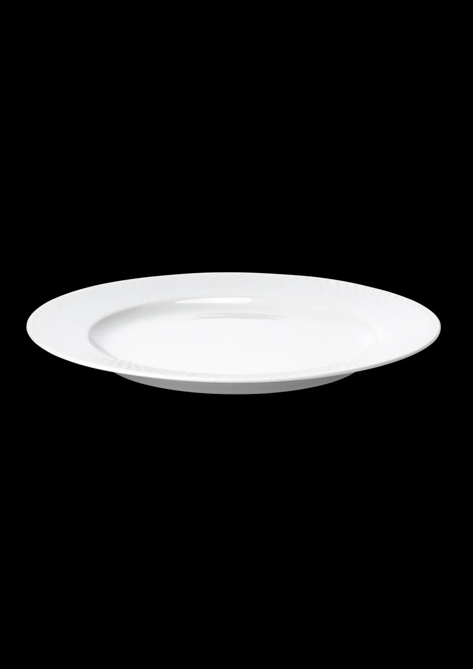 Lyngby Porcelæn Rhombe Middagstallerken Ø27 cm hvid