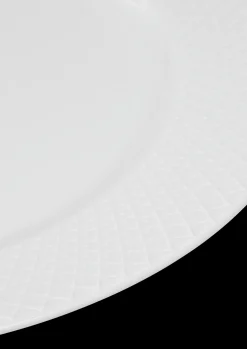 Lyngby Porcelæn Rhombe Middagstallerken Ø27 cm hvid