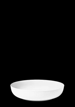 Lyngby Porcelæn Rhombe Serveringsskål Ø28 cm hvid | Køb nu