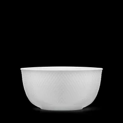 Lyngby Porcelæn Rhombe Serveringsskål Ø22 cm hvid | Køb her