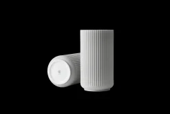 Lyngby Porcelæn Vase H25 cm i grå fra serien Lyngby