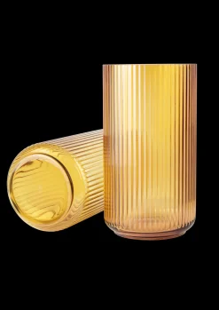 Lyngby Porcelæn Vase H38 cm i gul fra serien Lyngby