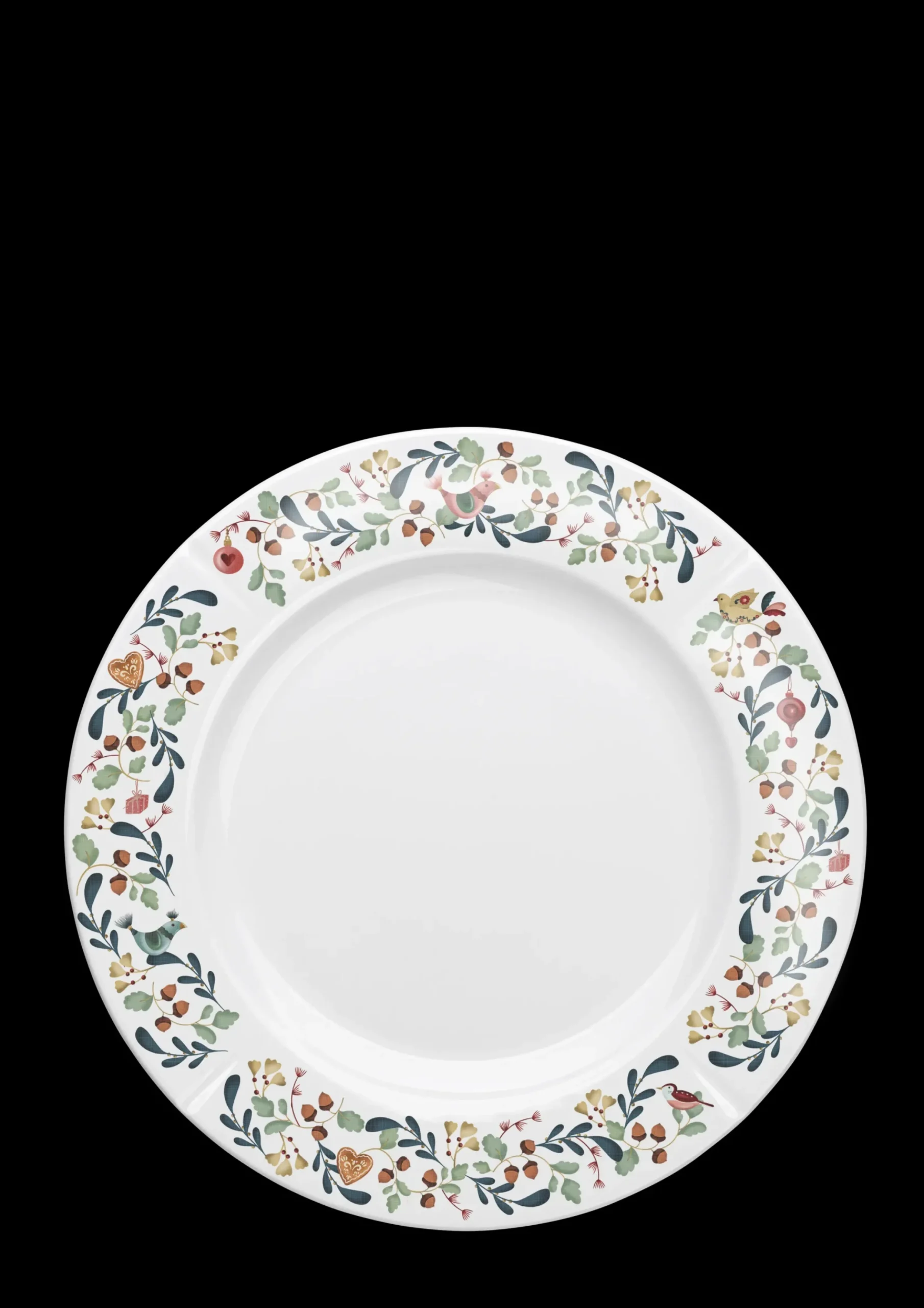 Rosendahl GC Cottage Tallerken Ø27 cm hvid m. deko | Køb nu